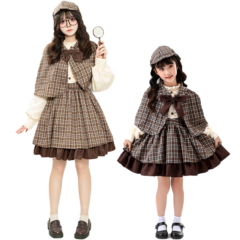 Party Games Kids - New cosplay detective Sherlock Holmes parent-child