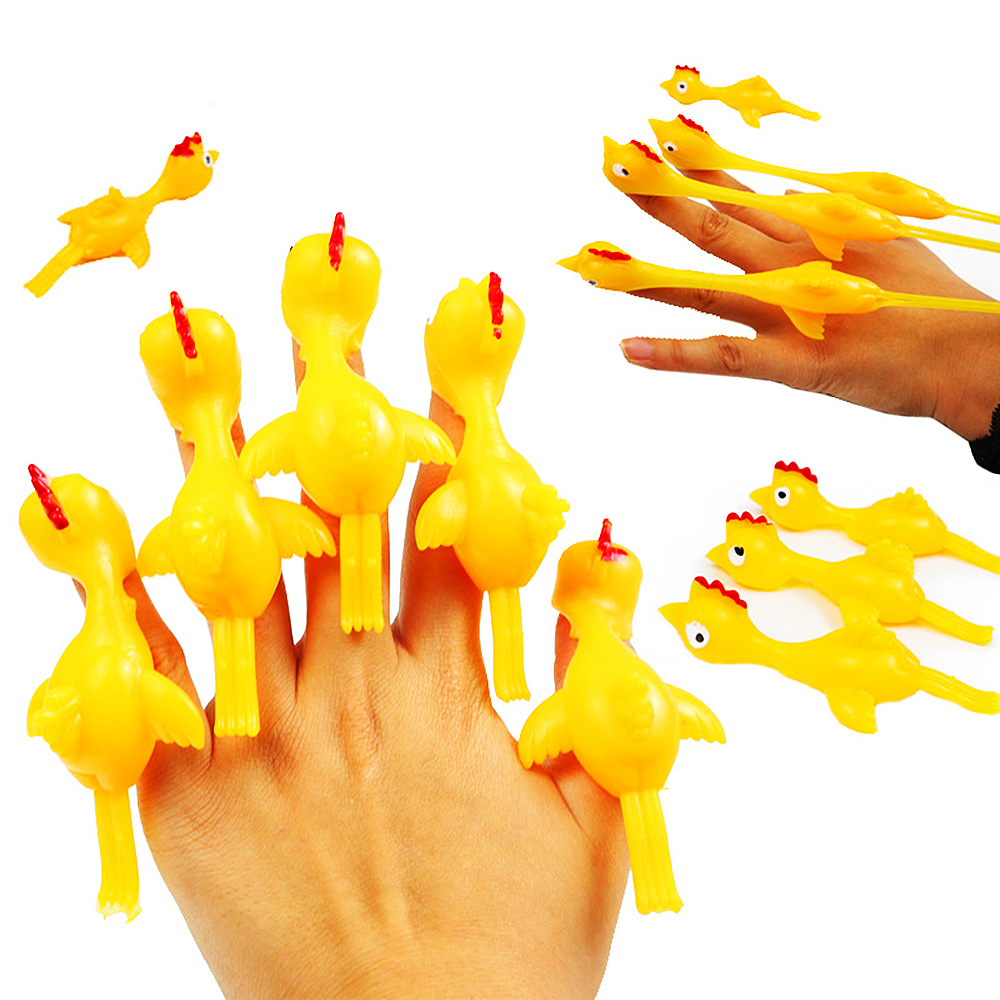 Party Games Group - 30Pcs Fun Soft Plastic Finger Catapult