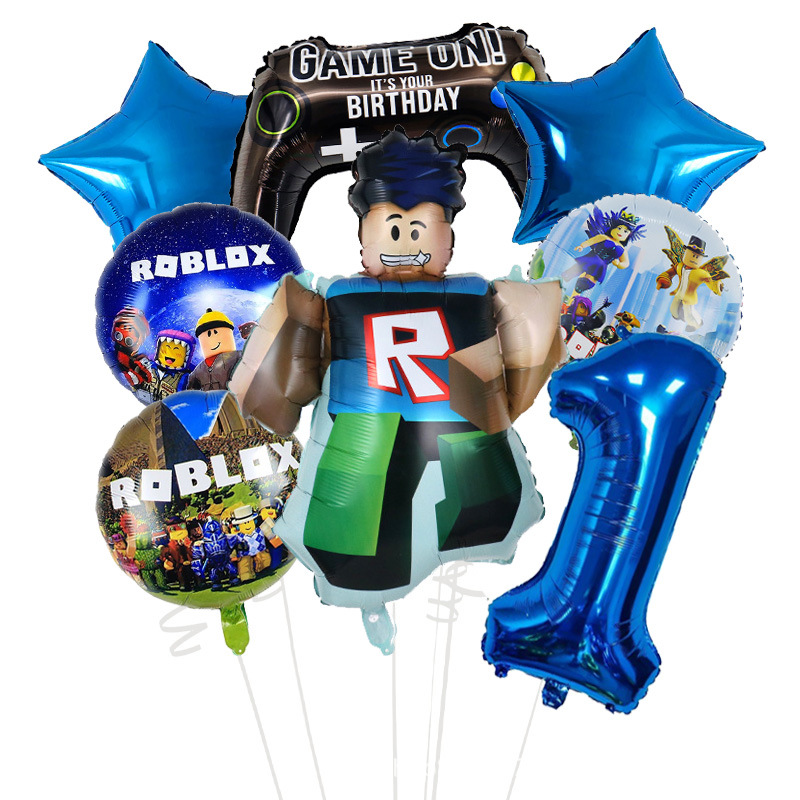 Party Games Group - Cartoon Game Roblox Set Boy Balloons