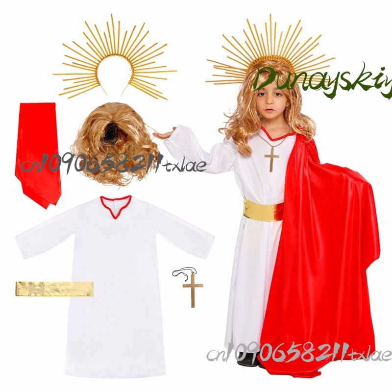 Party Games Kids - Medieval Adult Kids Performance Costumes Jesus