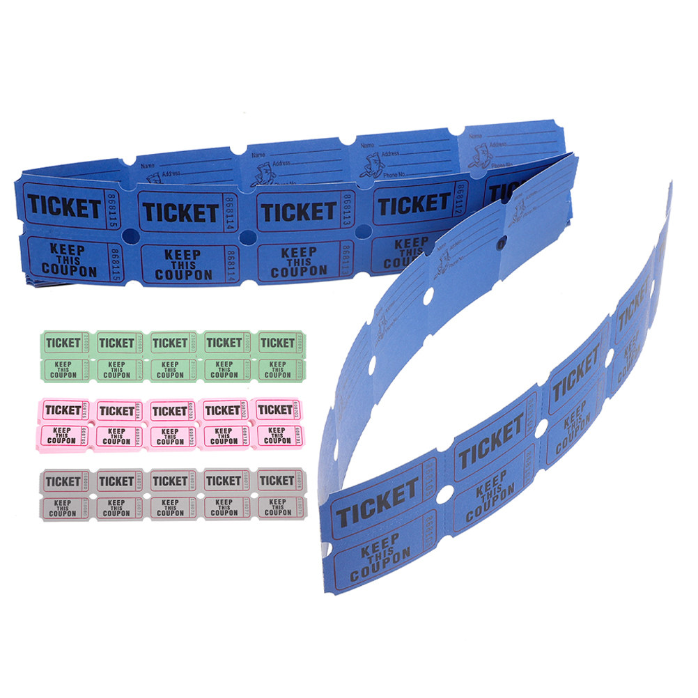 Party Games Easy - 400pcs Raffle Tickets Small Size Easy