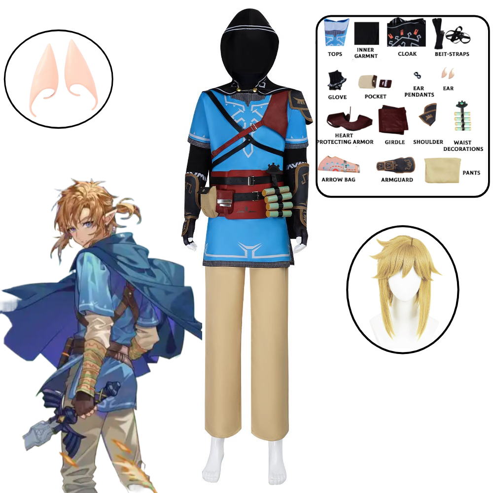 Link Cosplay Costume Game Tear - Party Games Kids reseña y precio
