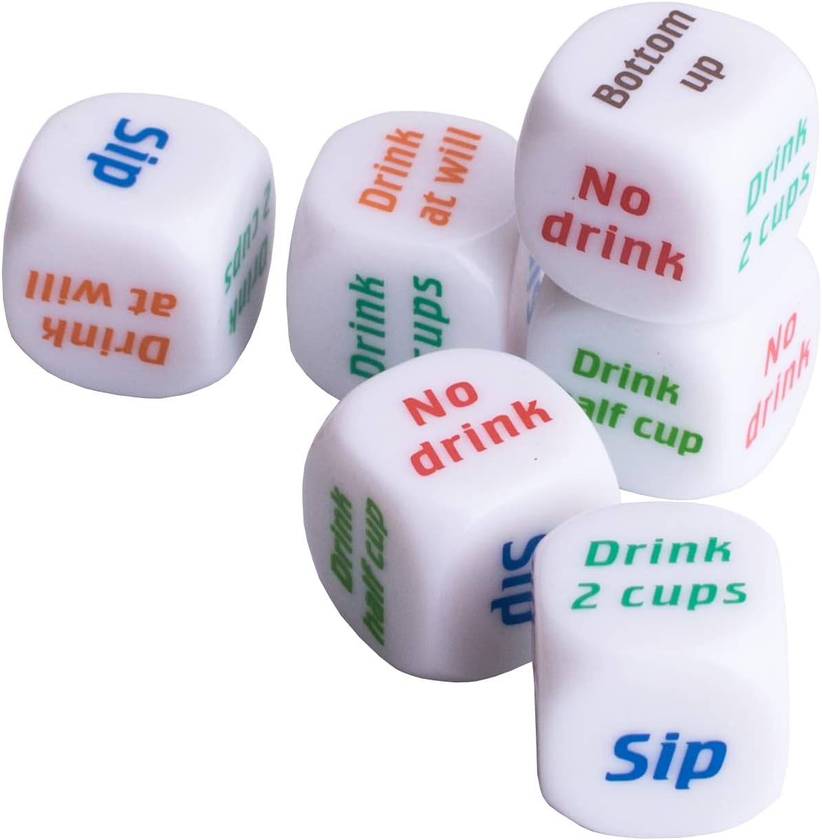 12Pcs Drinking Dice Rolling De - Party Games Bachelorette reseña y precio