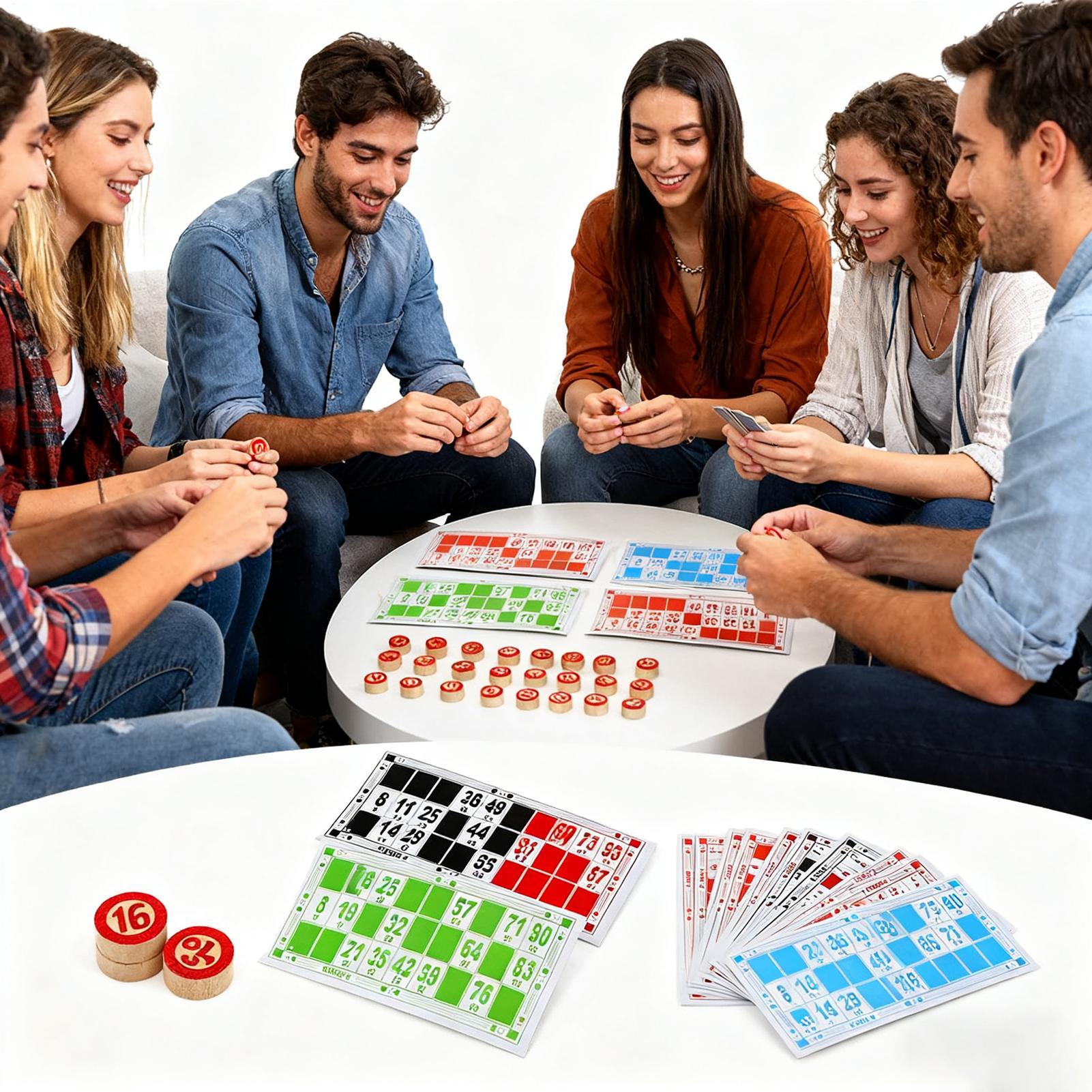 Bingo Set Funny Vintage Wooden - Play Friends Party Games reseña y precio