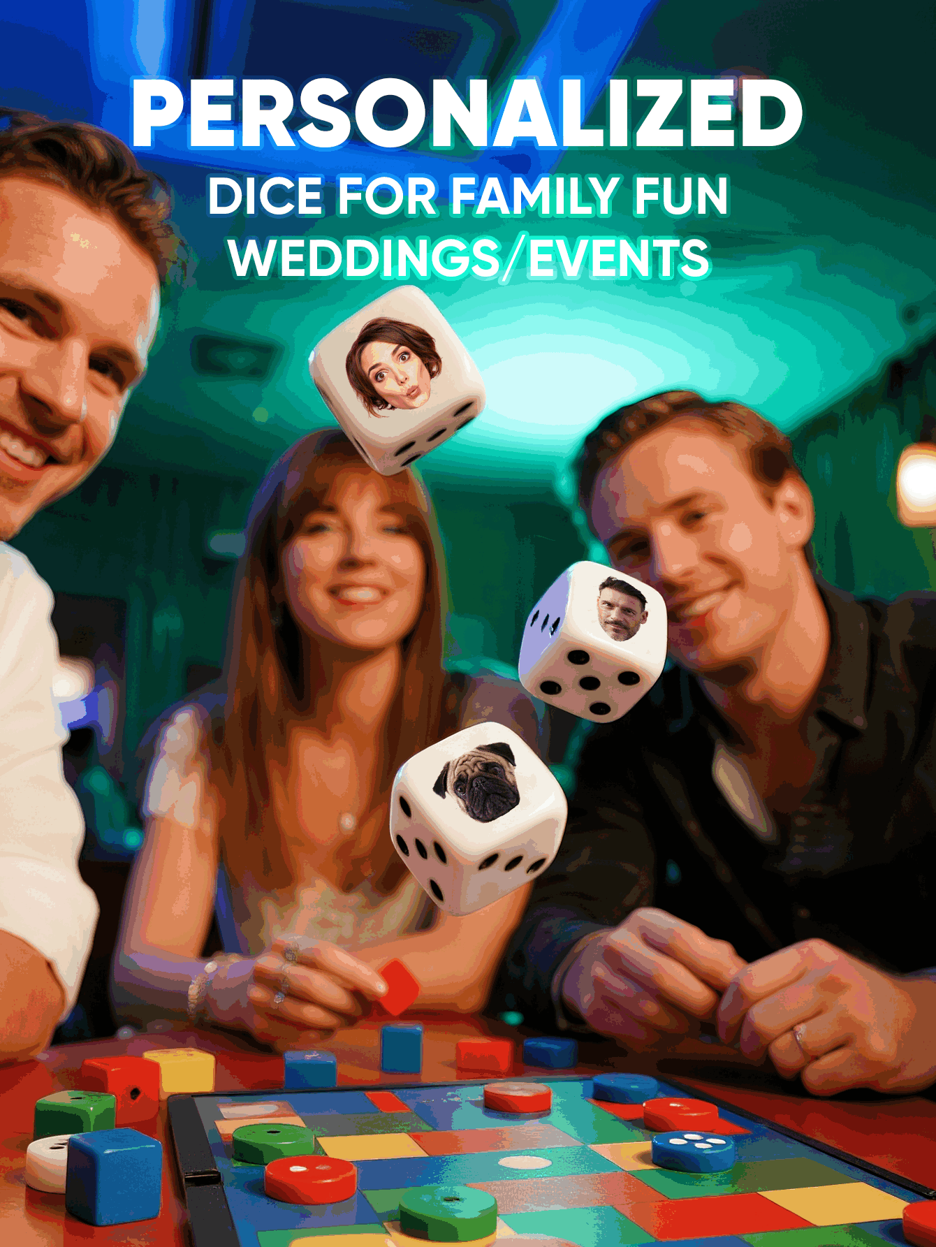 Custom Face Dice Personalized  - Party Games For Christmas reseña y precio