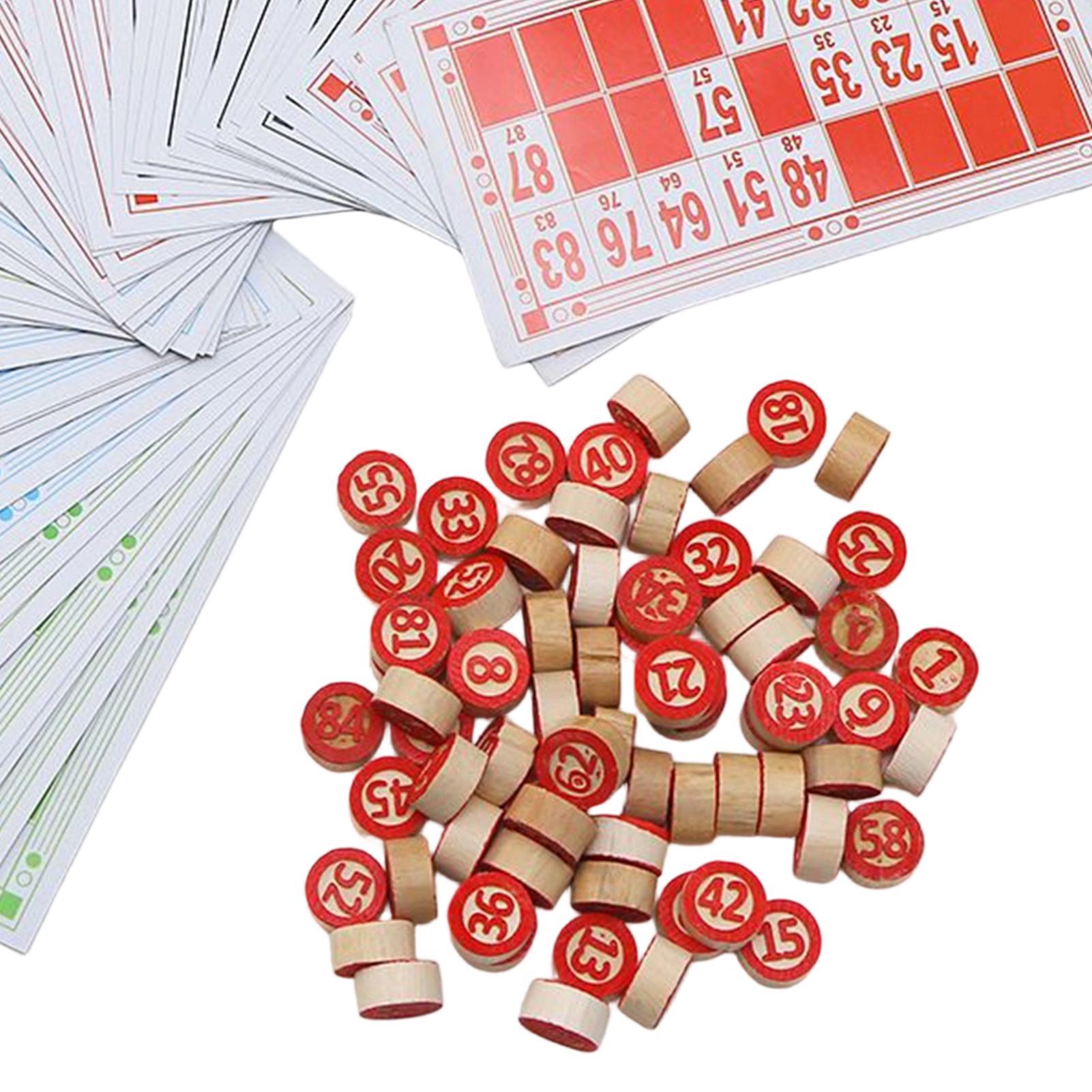 Bingo Game Wooden Funny Educat - Play Friends Party Games reseña y precio