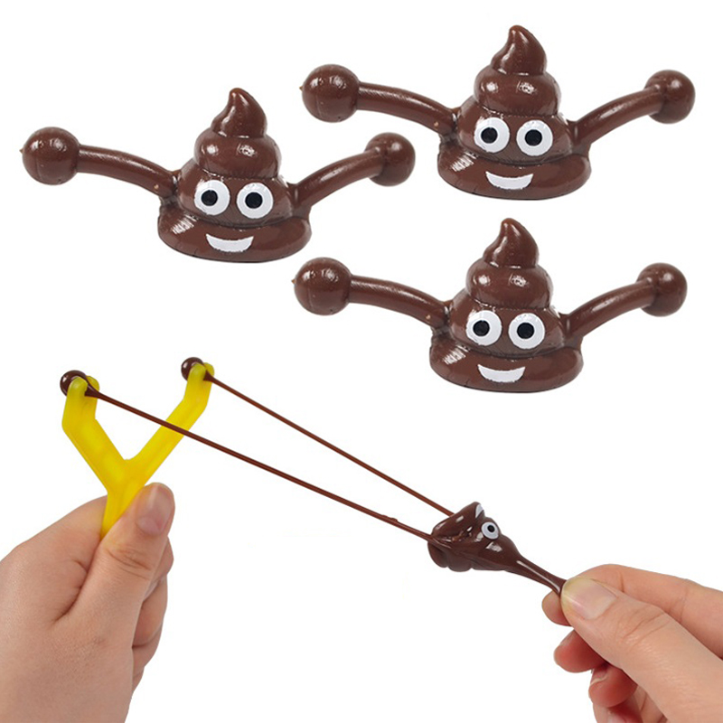5Pcs/set Funny Poop Slingshot  - Party Games Group reseña y precio