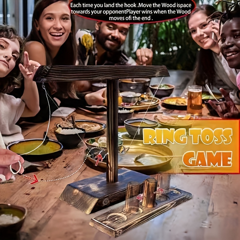 Ultimate Wooden Ring Throw Gam - Party Games Easy reseña y precio