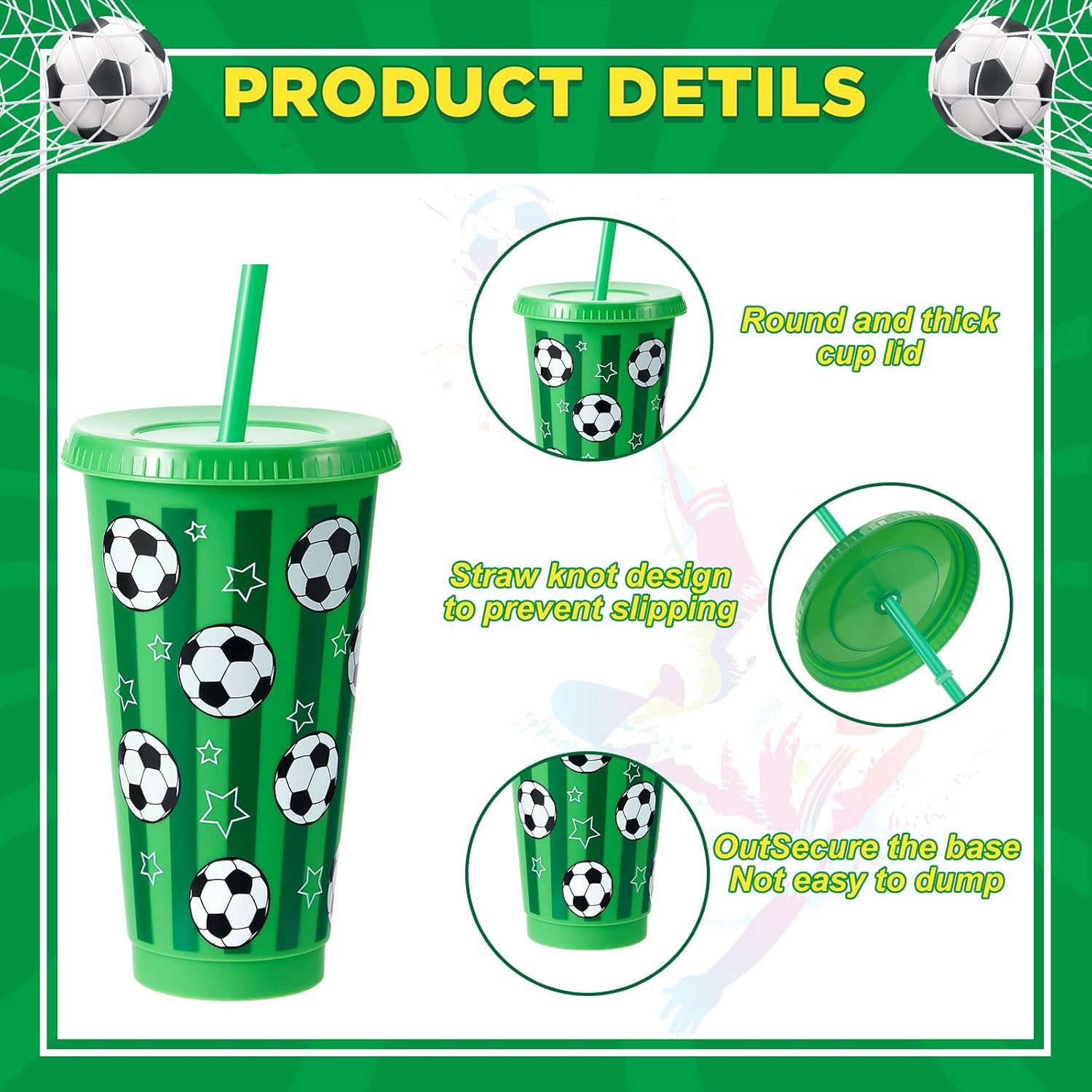 6/12Pcs 710ML Plastic Football - Party Games Adults Drinking reseña y precio
