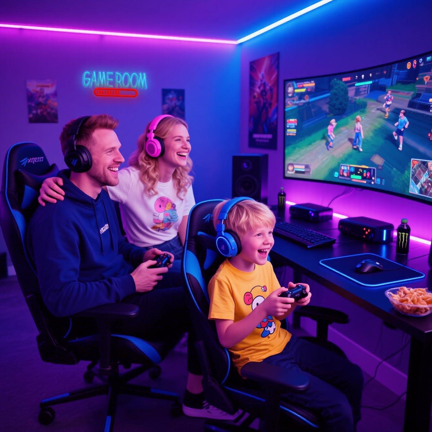 Game Room Neon Sign USB Powere - Party Games Kids reseña y precio