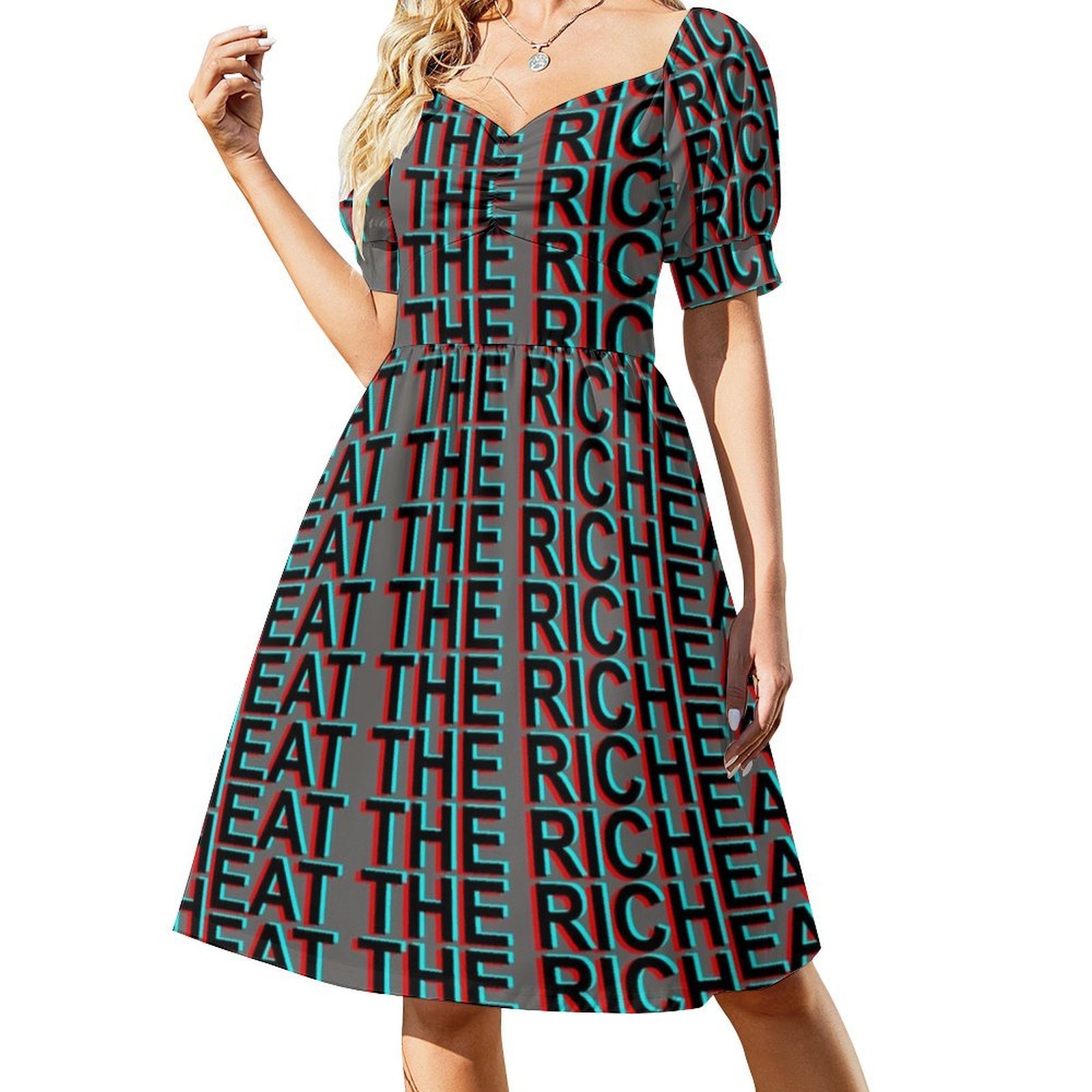Eat The Rich Women's Elegant P - Party Games Summer reseña y precio