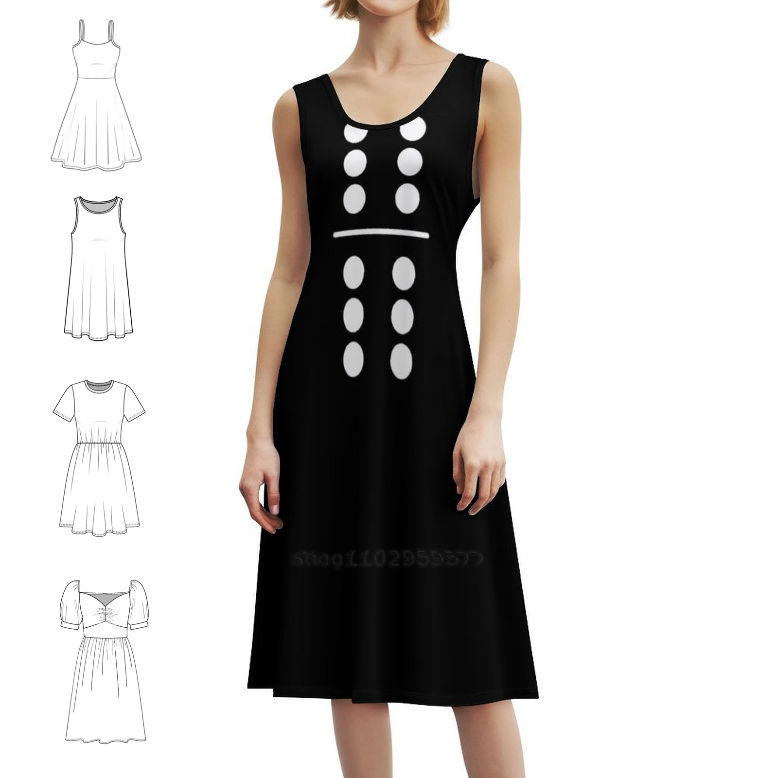 Domino Costume 6-6 Double Six  - Party Games Summer reseña y precio