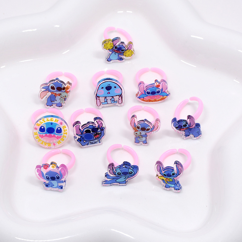 Stitch Acrylic Ring 10/20pcs K - Party Games Kids reseña y precio