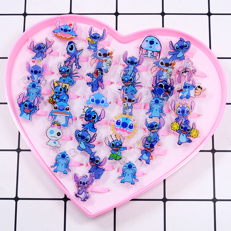 Stitch Acrylic Ring 10/20pcs K - Party Games Kids reseña y precio