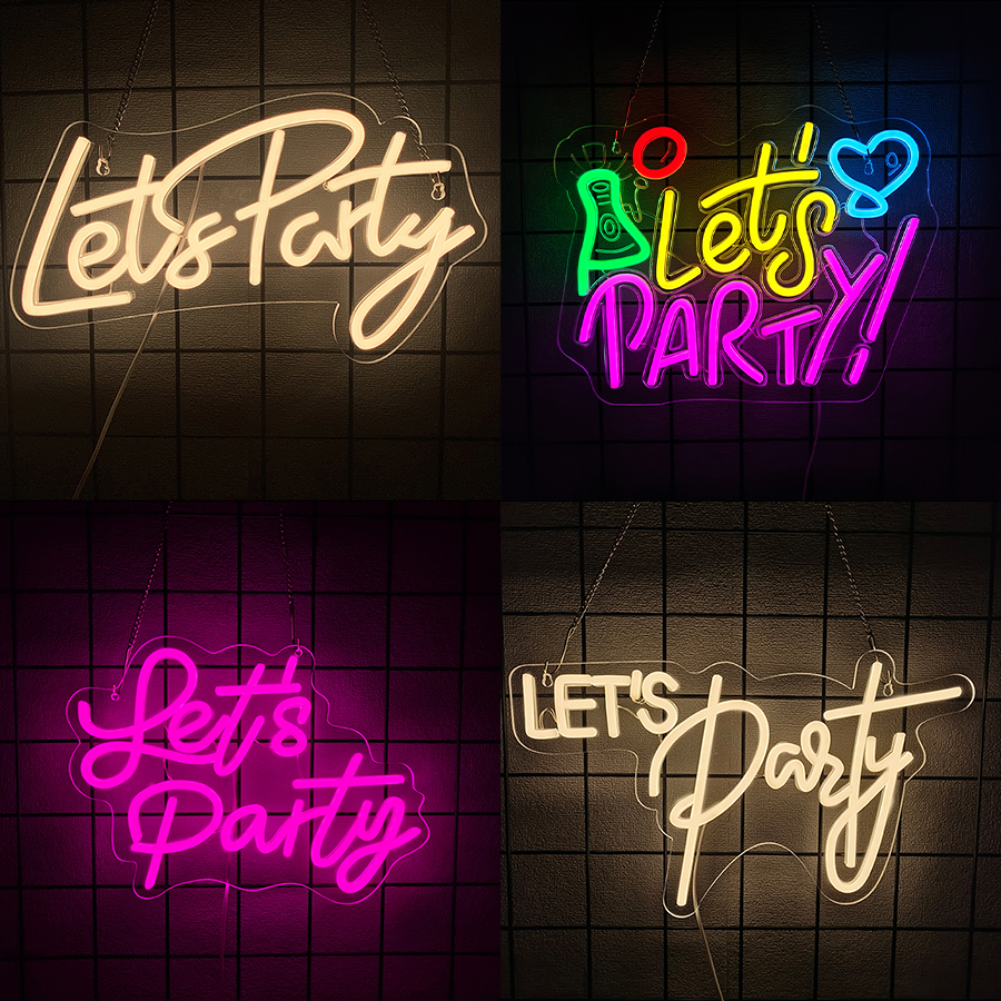 Let'S Party Series Neon Sign F - Party Games Bachelorette reseña y precio