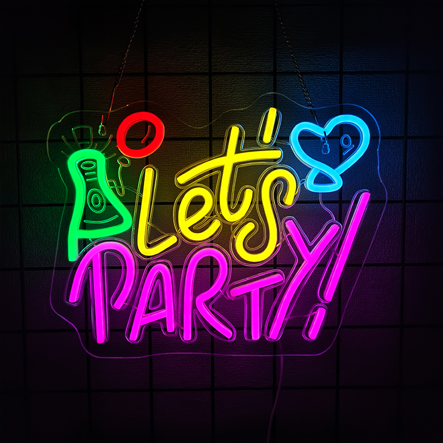 Let'S Party Series Neon Sign F - Party Games Bachelorette reseña y precio