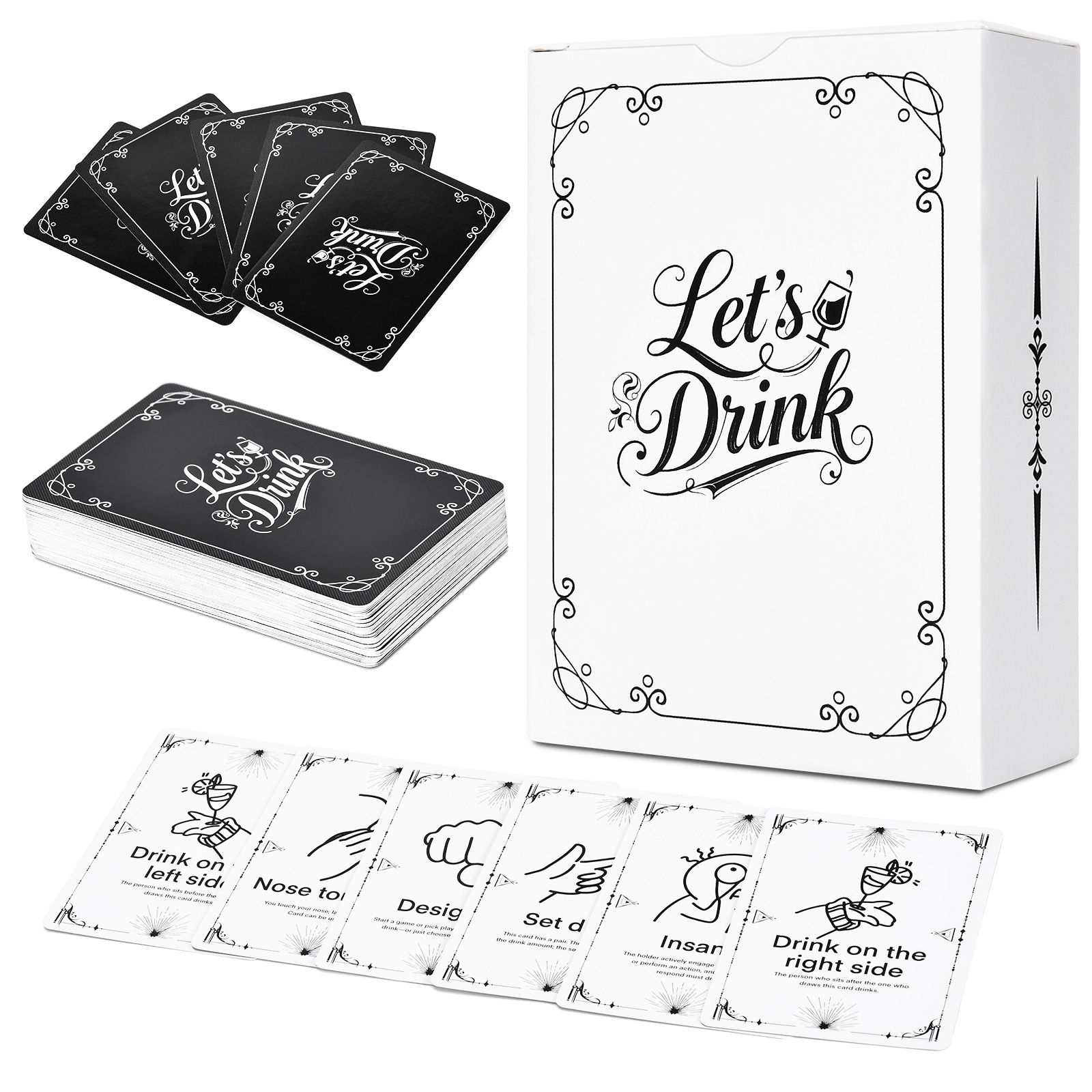 Adult Drinking Game Cards – 52 - Party Games Adults Drinking reseña y precio