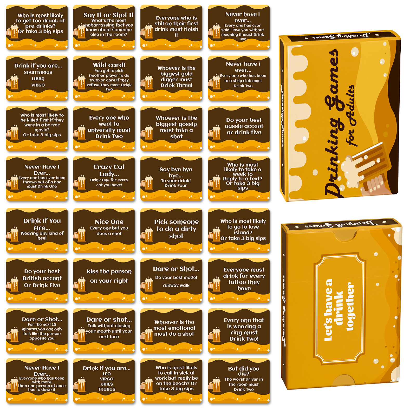 Drinking Party Game Cards | Ad - Party Games Adults Drinking reseña y precio