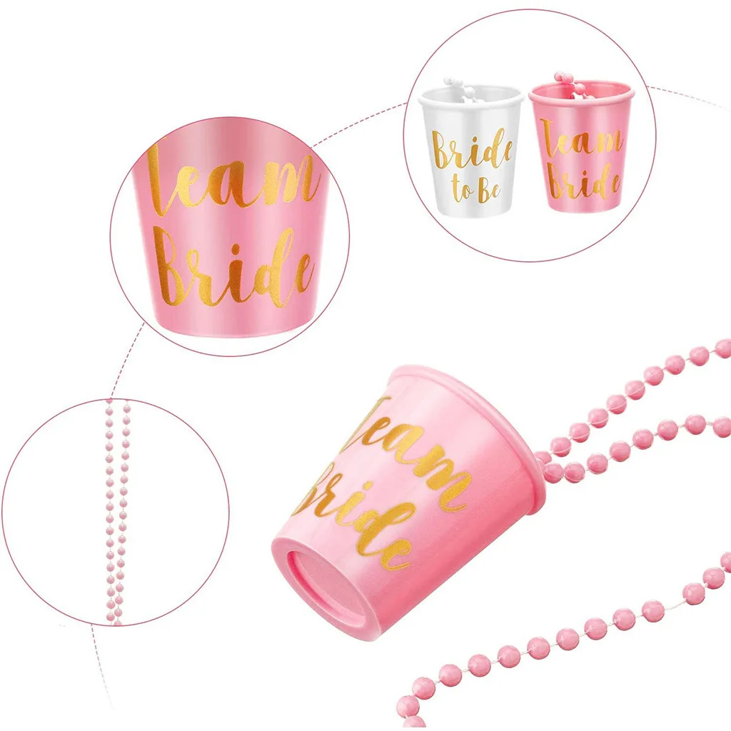 12pcs Team Bride Shot Glass Ne - Party Games Bachelorette reseña y precio