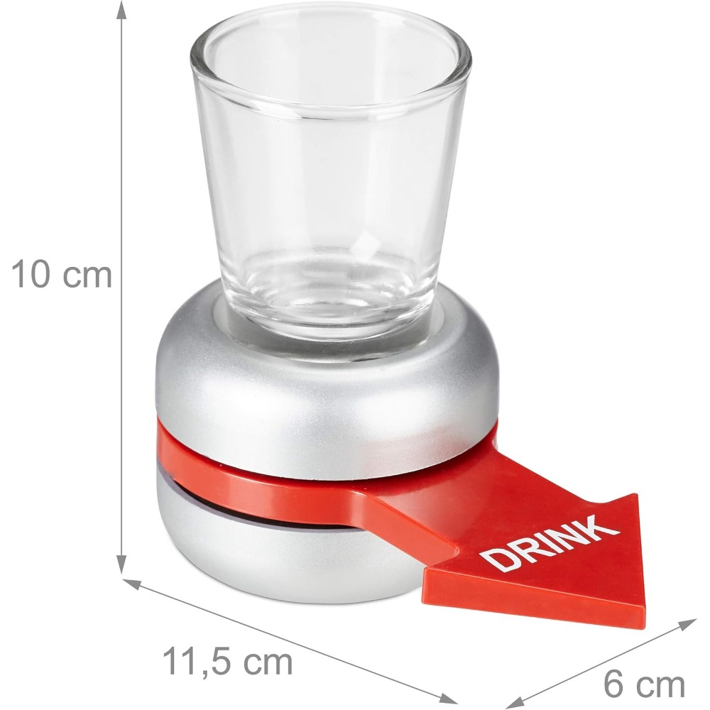 Relaxdays Drinking Game, Spin  - Party Games Adults Drinking reseña y precio