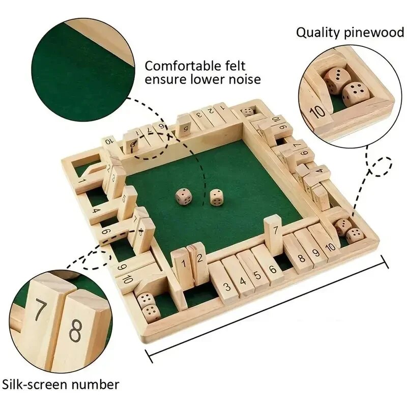 Deluxe Four Sided 10 Numbers S - Party Games Adults Drinking reseña y precio