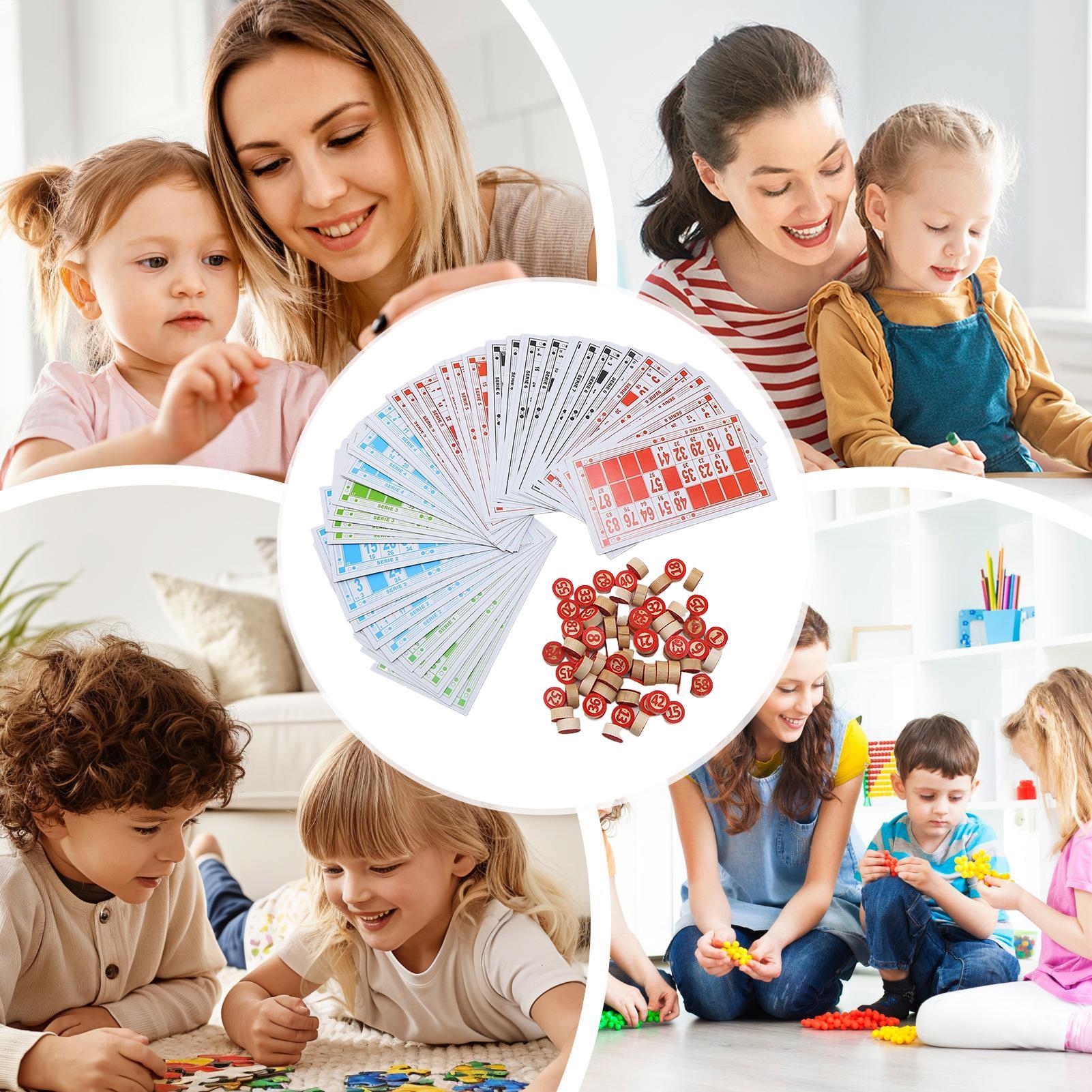Bingo Set Wooden Funny Educati - Play Friends Party Games reseña y precio
