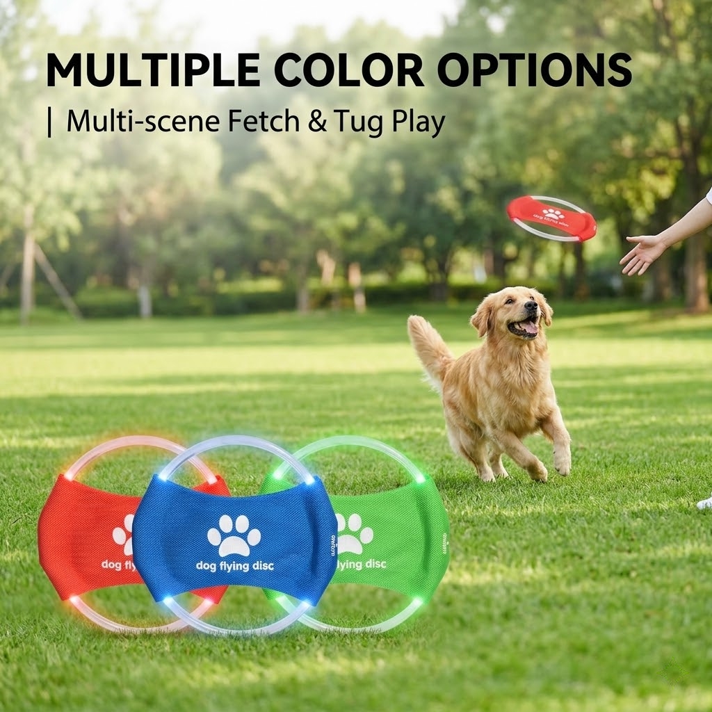 LED Glow Dog Flying Disc USB R - Frisbee Freestyle Disc reseña y precio