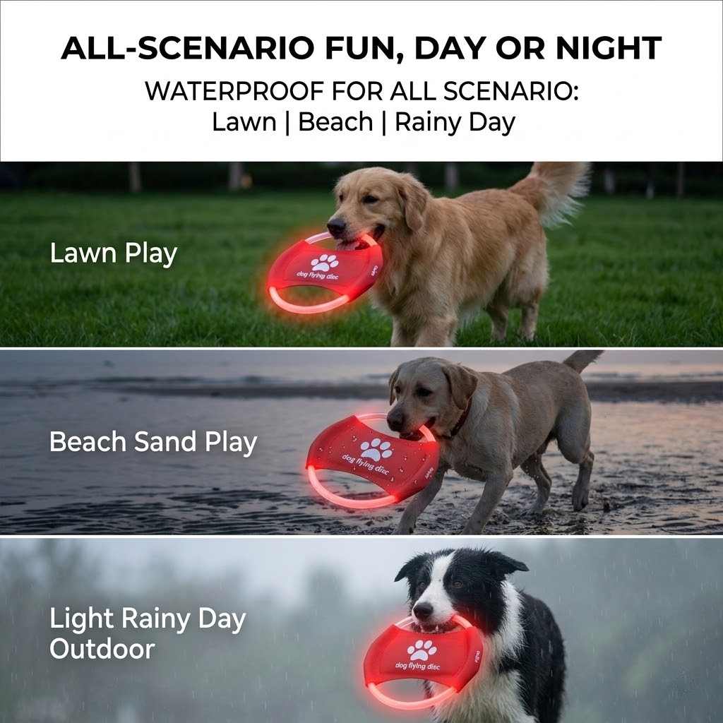 LED Glow Dog Flying Disc USB R - Frisbee Freestyle Disc reseña y precio