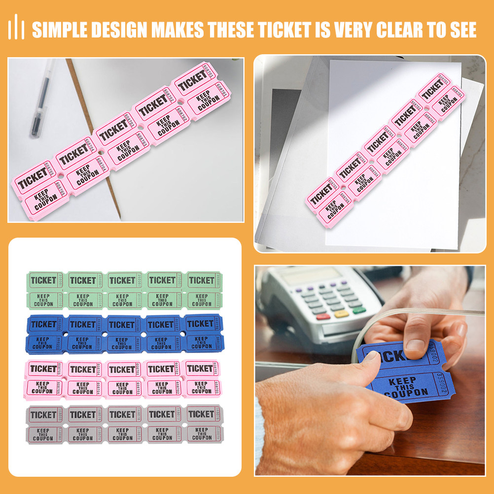 400pcs Raffle Tickets Small Si - Party Games Easy reseña y precio